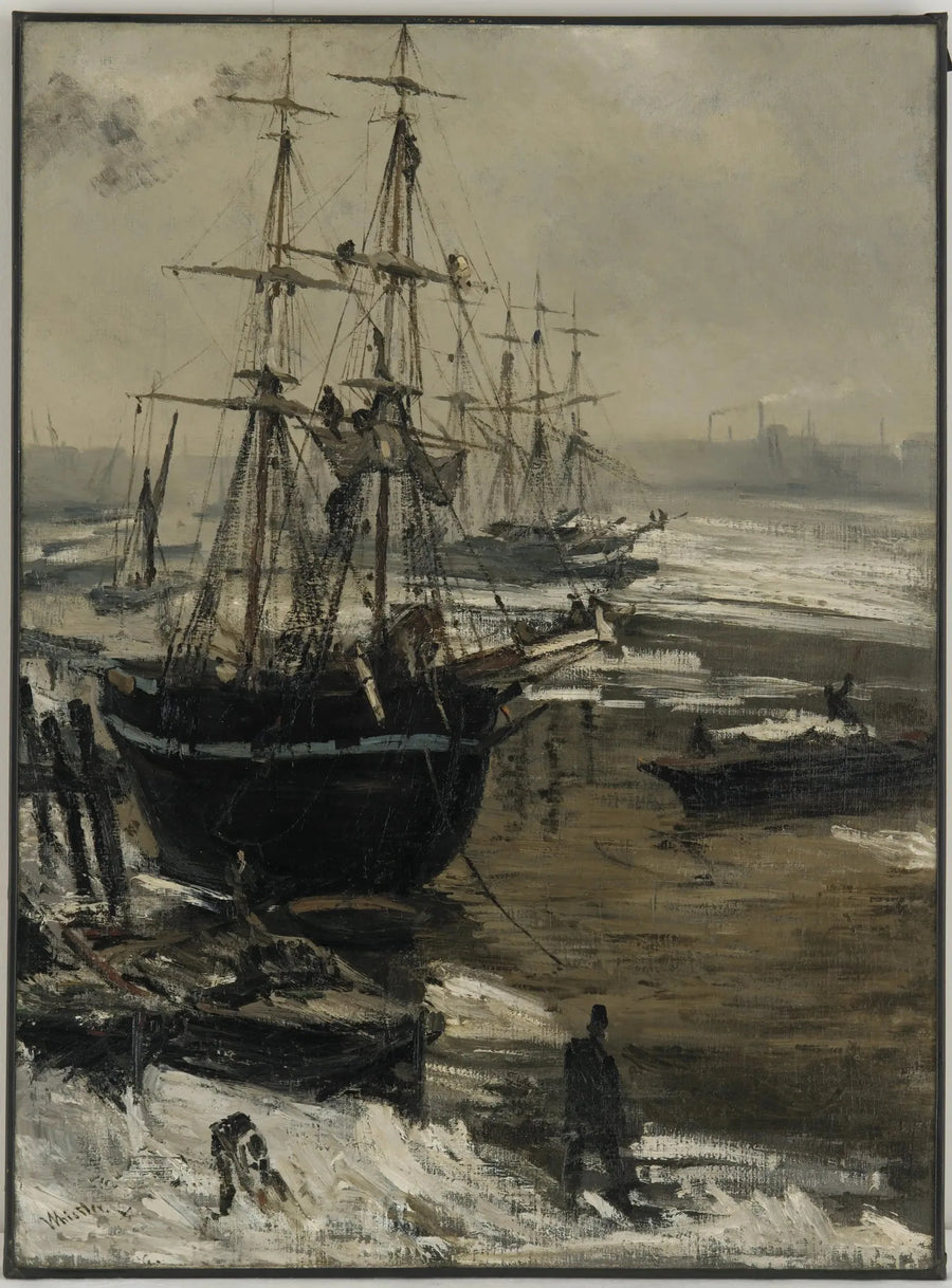 Thames jäässä - James Abbott McNeill Whistler