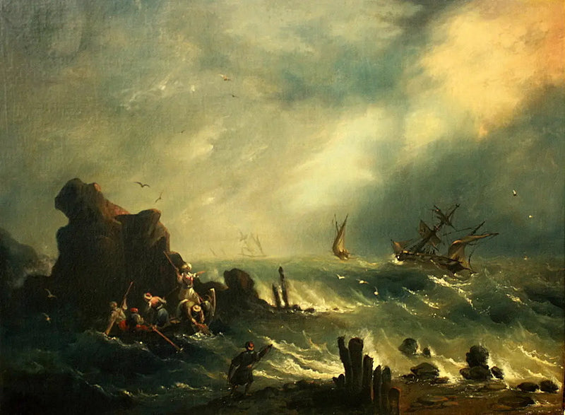 Myrsky Turkin rannikolla - Ivan Aïvazovski