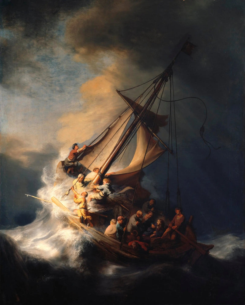 Myrsky Galileanjärvellä - Rembrandt