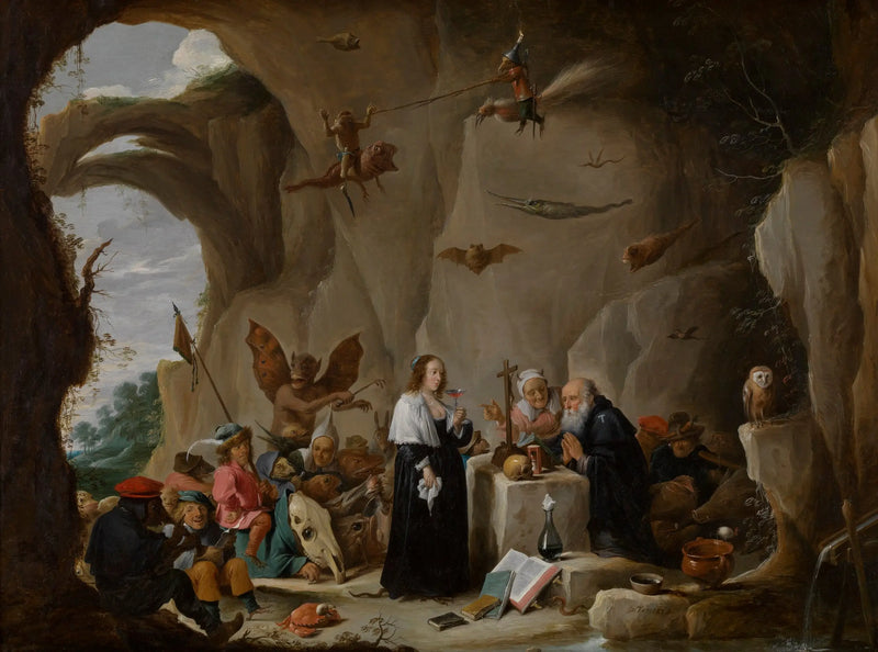 Antoine'n kiusaus, Egyptin abba - David Teniers nuorempi