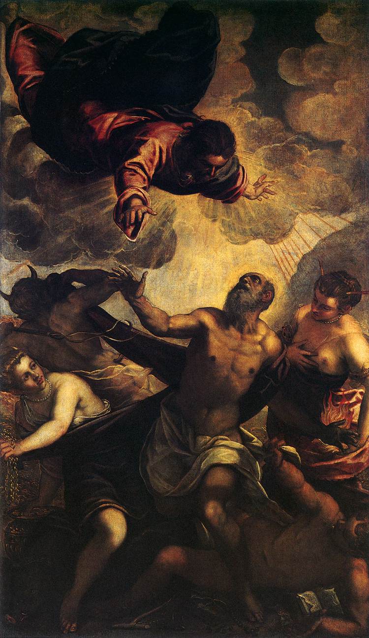 Pyhän Antoine kiusaus - Jacopo Tintoretto