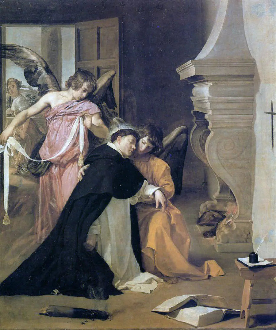 Pyhän Thomas Aquinuksen kiusaus - Diego Velázquez