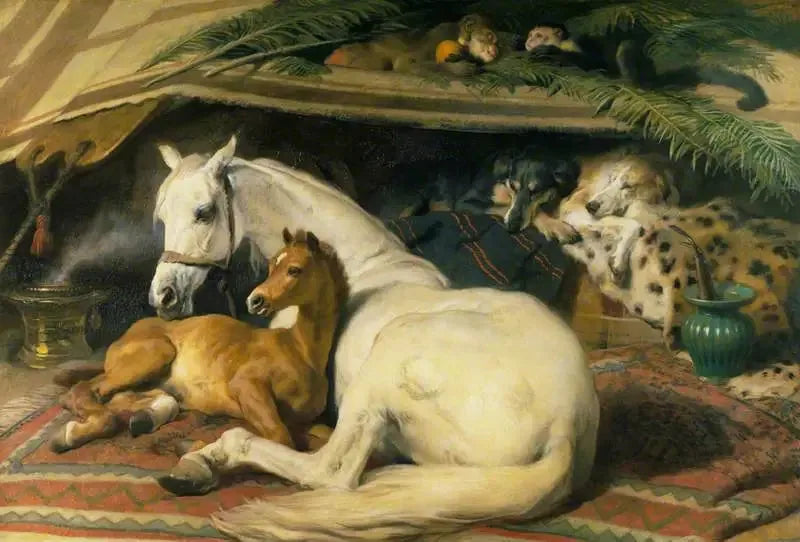 Arabialainen teltta - Edwin Henry Landseer