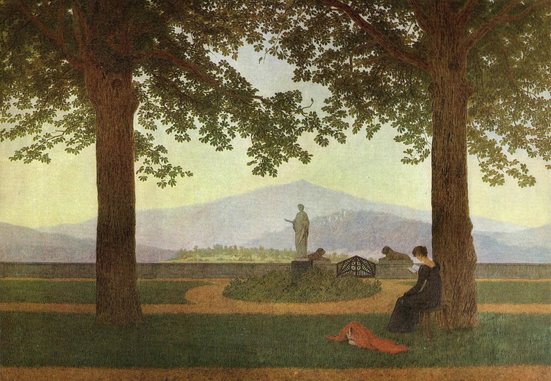 Puutarhaterassi - Caspar David Friedrich