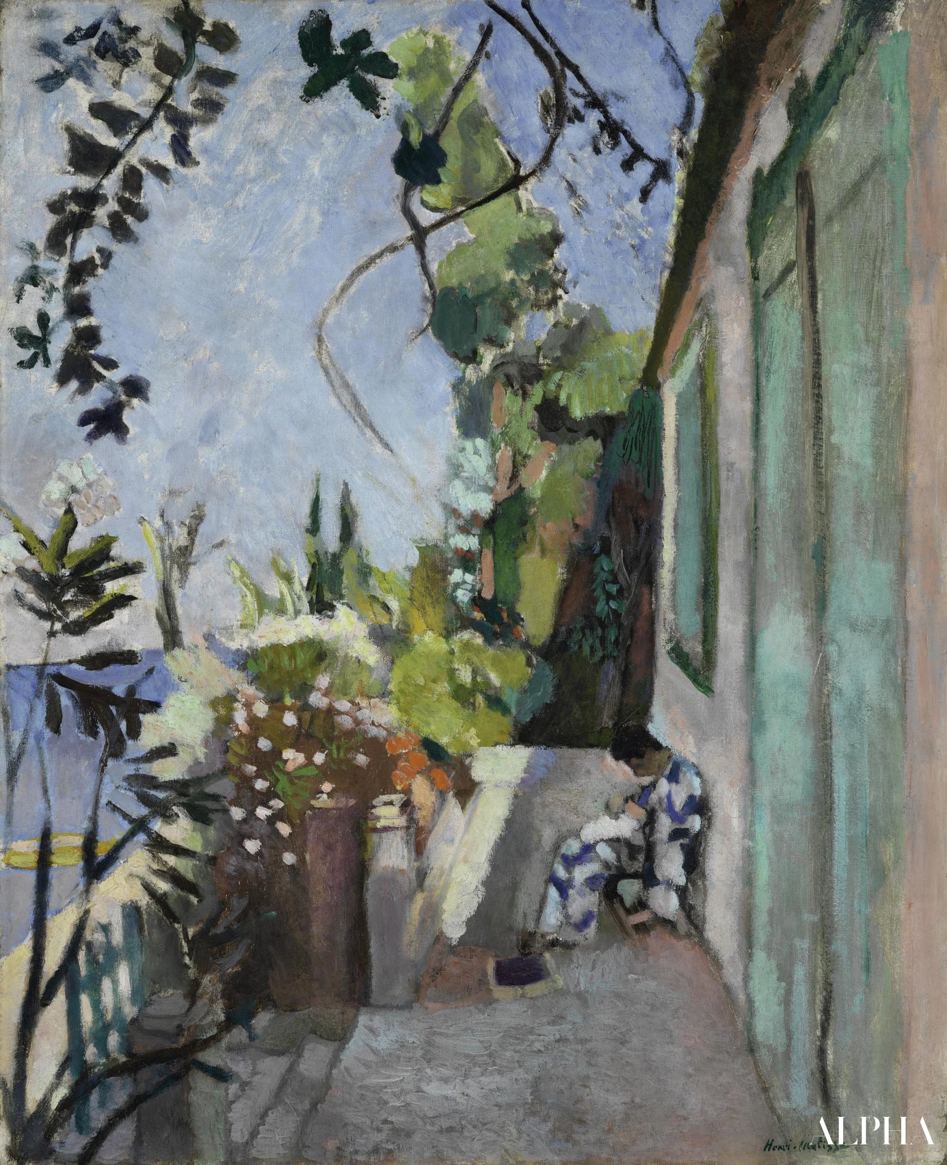 La Terrasse Saint Tropez - Matisse - Korkealaatuiset taulujen ja maalauksien reproduktiot