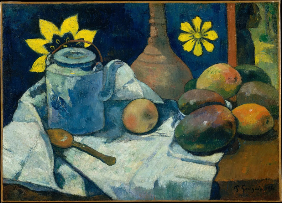 Teekannu ja hedelmät - Paul Gauguin