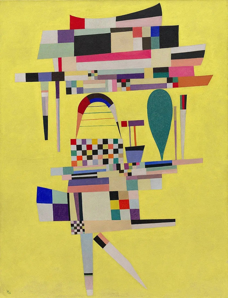 Keltainen kangas - Vassily Kandinsky