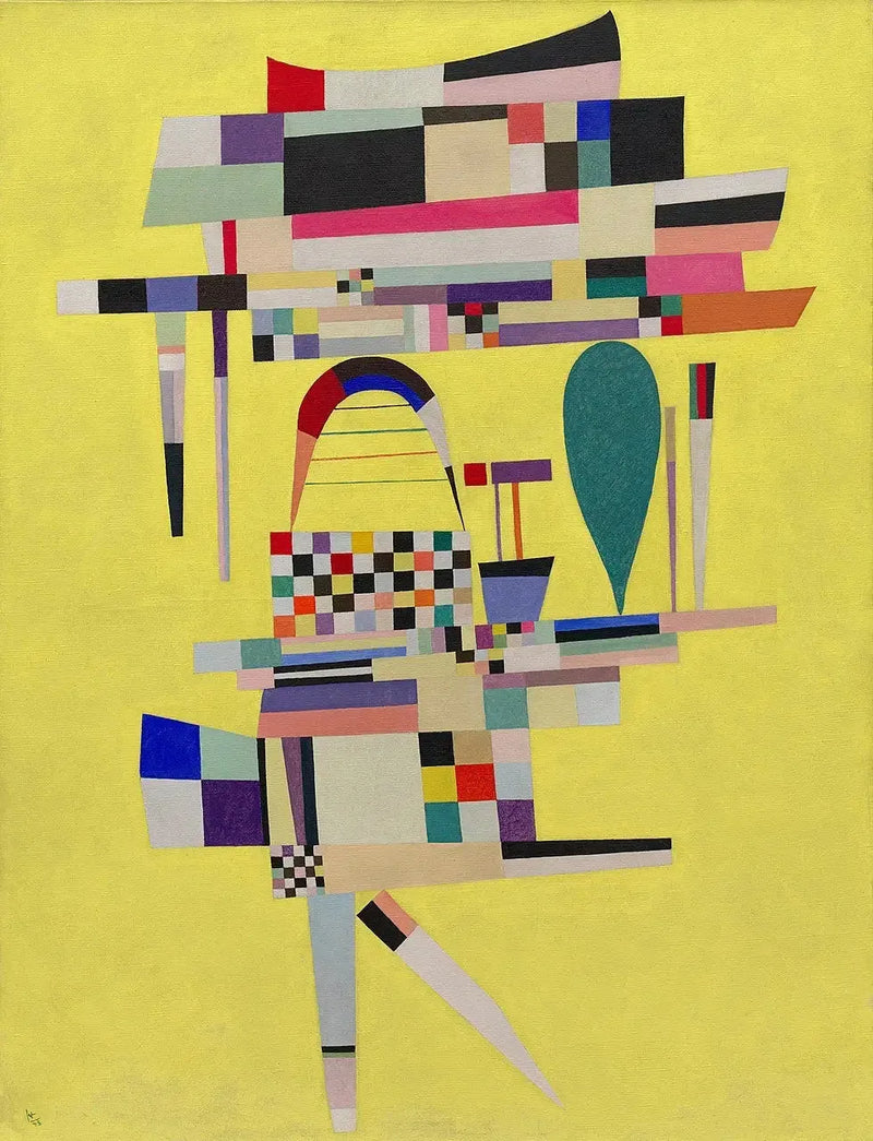 Keltainen kangas - Vassily Kandinsky