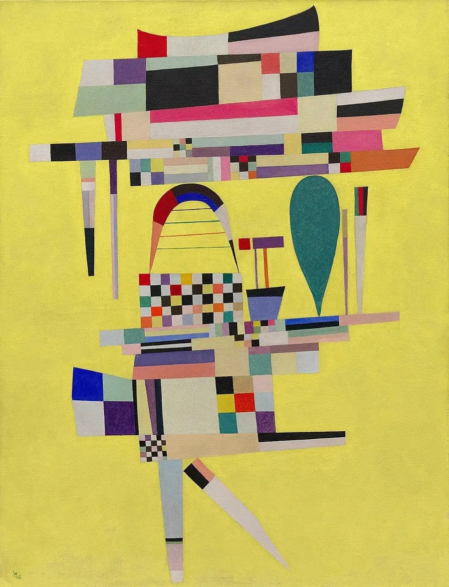 Keltainen kangas - Vassily Kandinsky