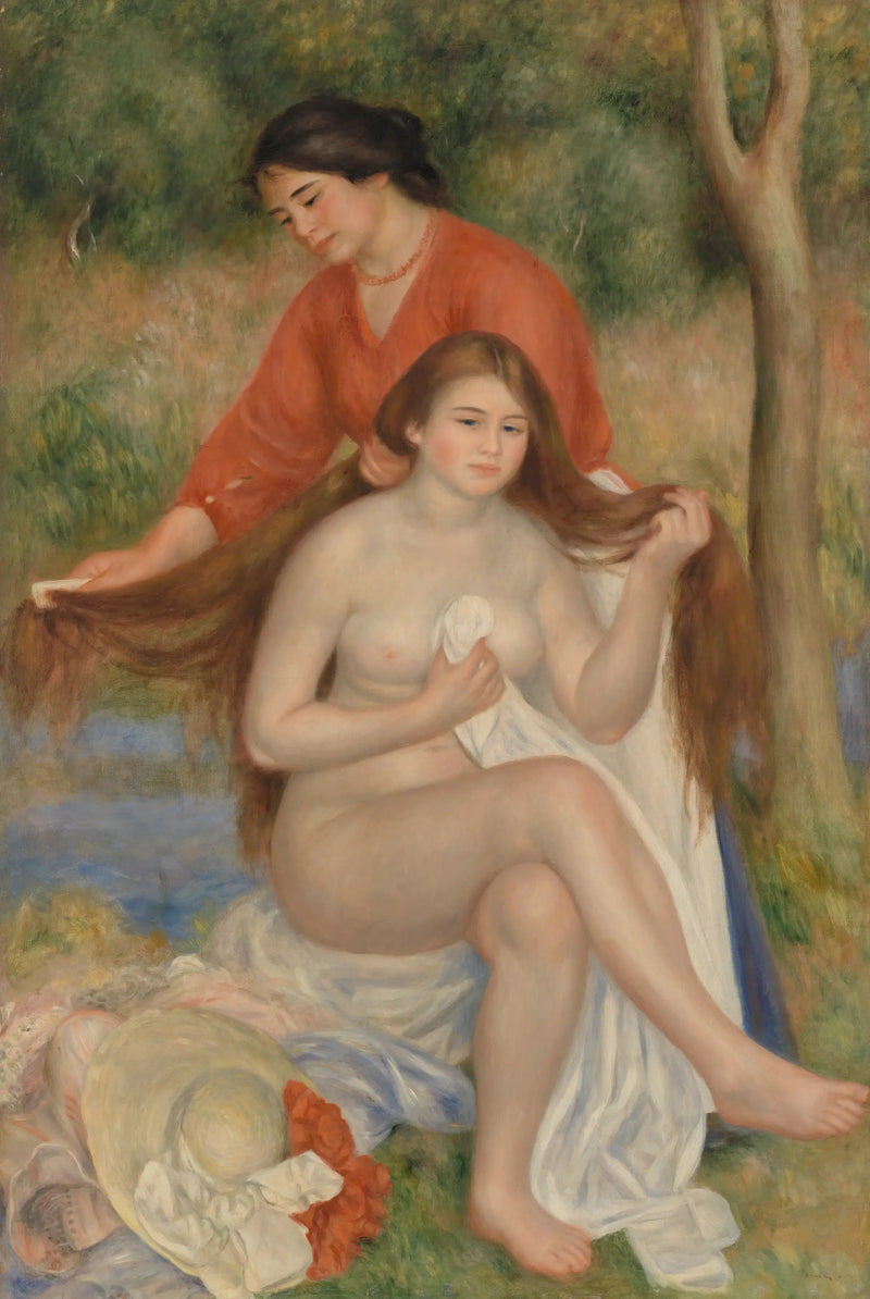Kylpijän toiletti - Pierre-Auguste Renoir