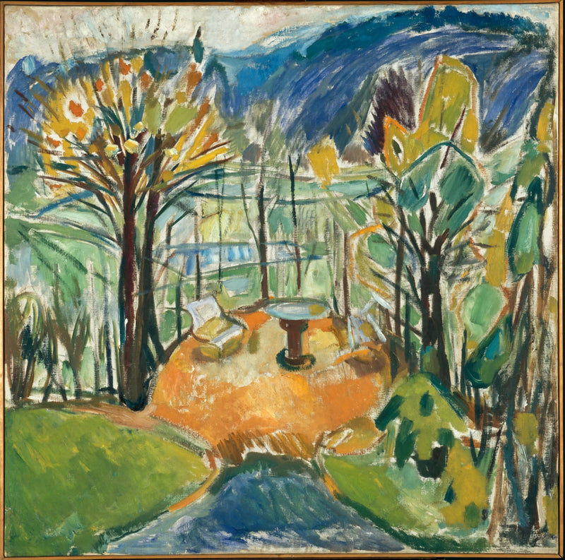 Syksyn lopun pergola - Edvard Munch