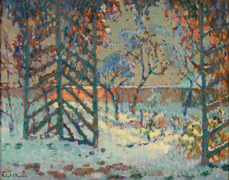 Lumisen alustan alla oleva pergola - Robert Antoine Pinchon