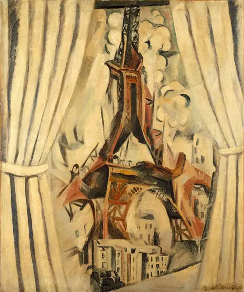 Verhoilla varustettu torni - Robert Delaunay