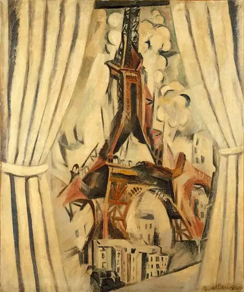 Verhoilla varustettu torni - Robert Delaunay