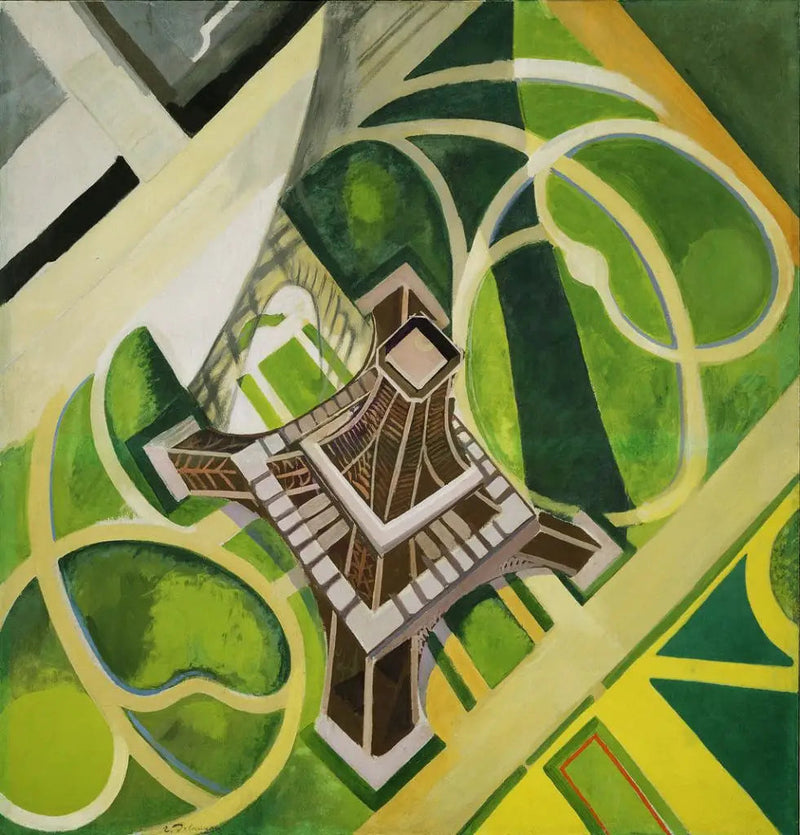 Eiffel-torni ja Champ-de-Marsin puutarhat - Robert Delaunay