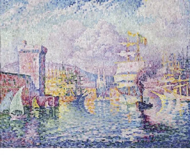 Vaaleanpunainen torni. Marseille - Paul Signac