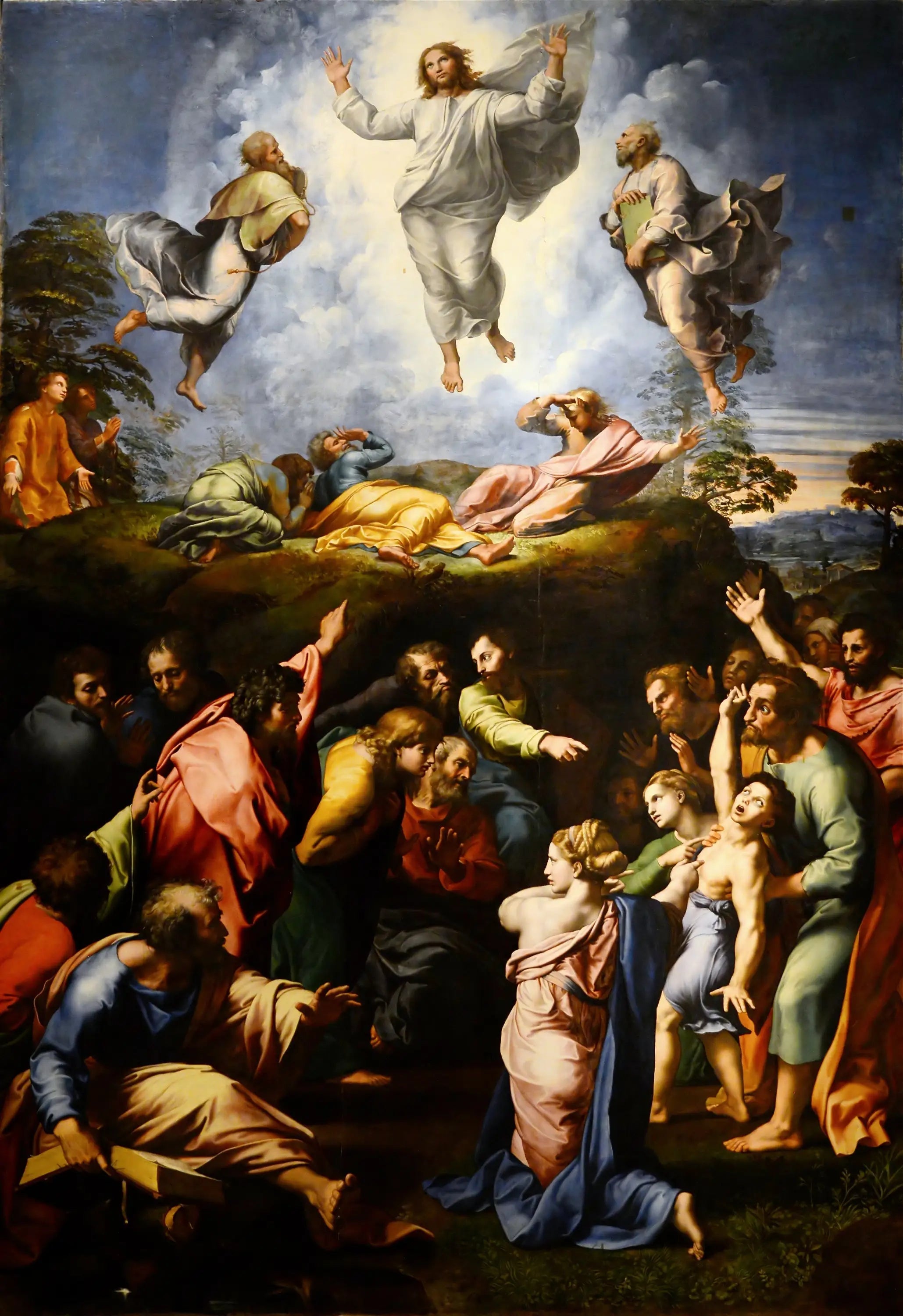 La Transfiguration - Raphaël Sanzio image 1 copie peinte à la main à l’huile