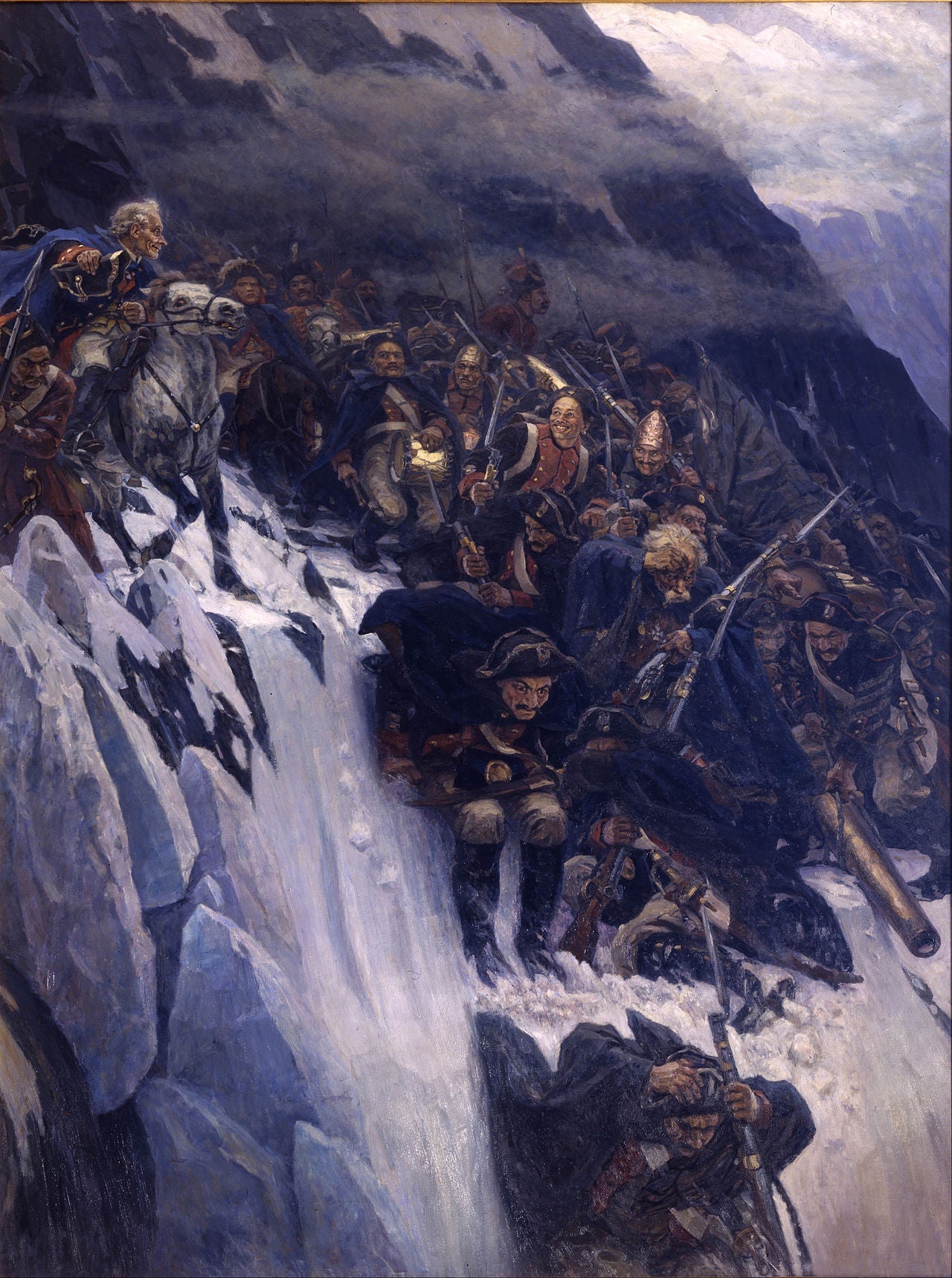 La Traversée des Alpes de Souvarov - Vassili Sourikov