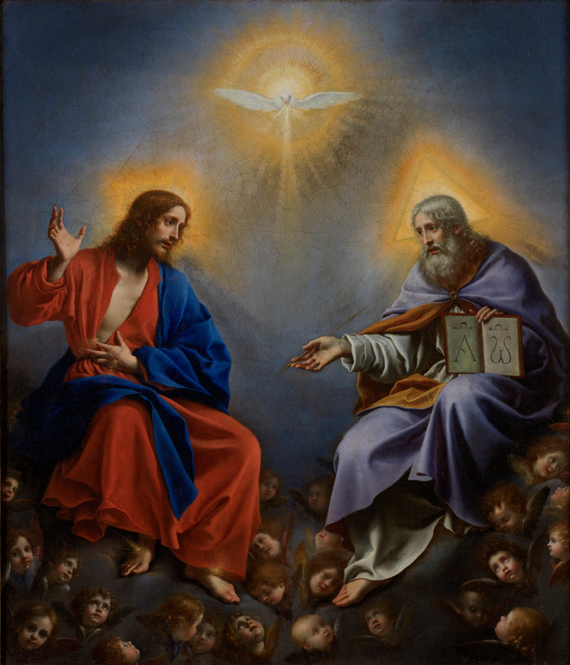 Pyhä Kolminaisuus kirkkaudessa - Carlo Dolci