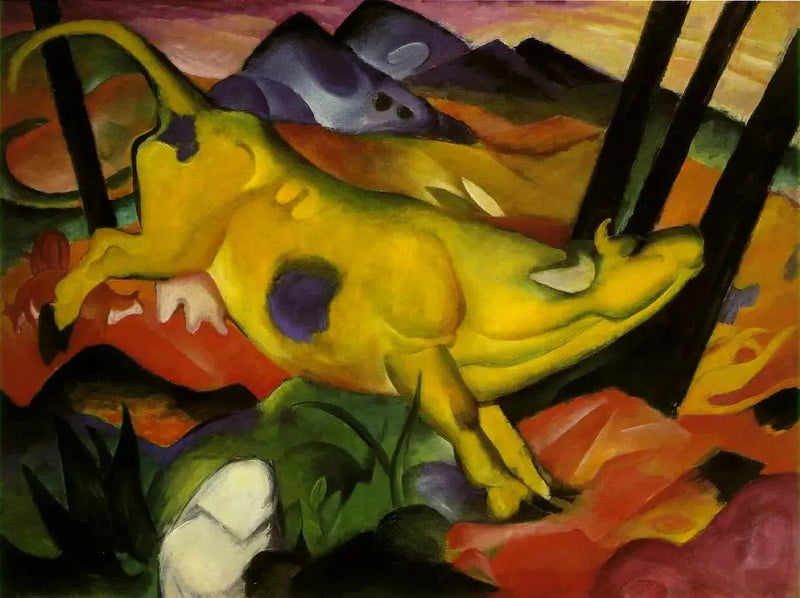 Keltainen lehmä - Franz Marc