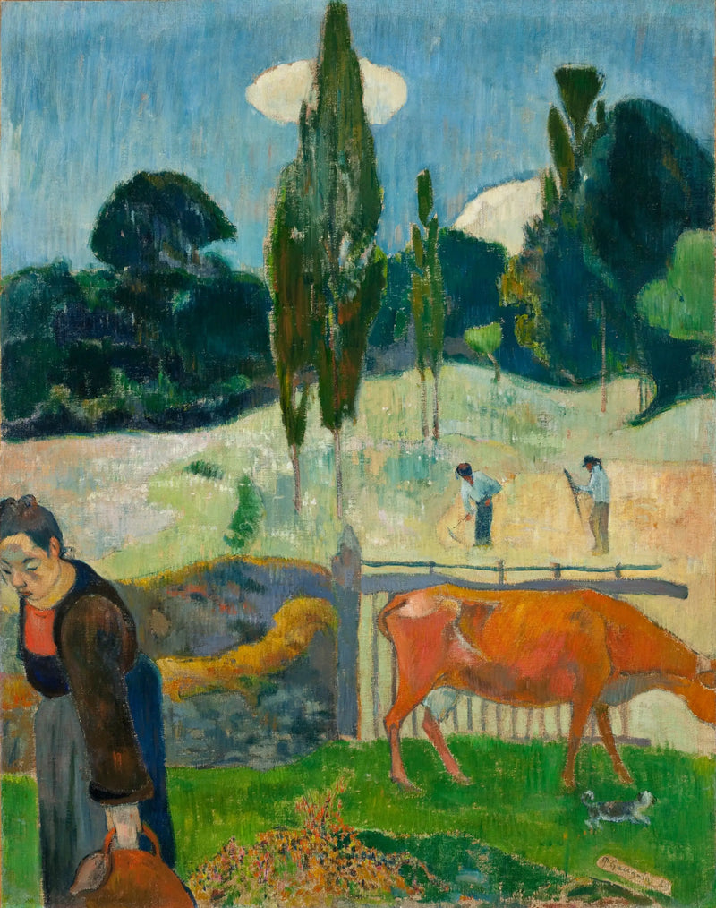 Punainen lehmä - Paul Gauguin