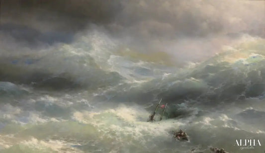 La Vague, 1889 - Ivan Aïvazovski - Reproductions de tableaux et peintures haut de gamme