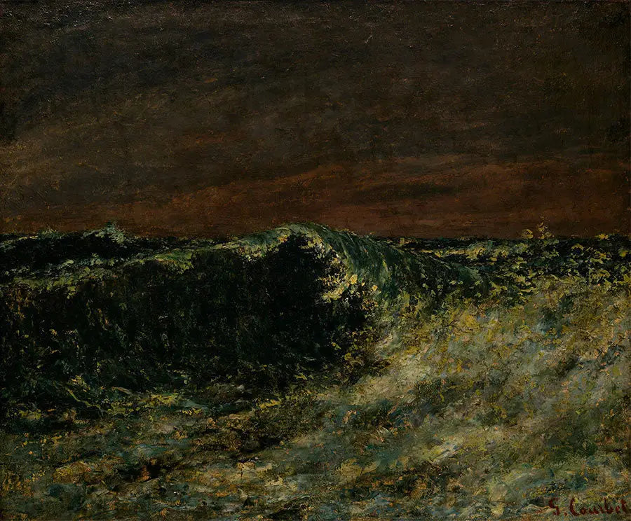 La Vague - Gustave Courbet image 1 reproduction d’œuvre d’art à l’huile