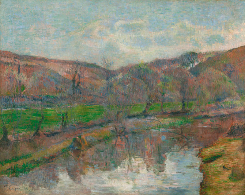 Avenin laakso ja Pont-Avenin vuori - Paul Gauguin