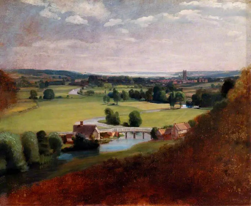 Stourin laakso Dedhamin kaukaa - John Constable