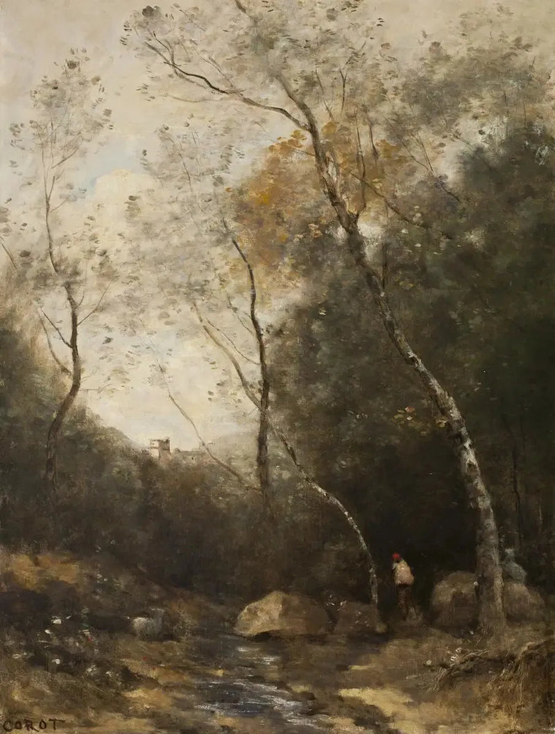 Onnellinen laakso - Jean-Baptiste Camille Corot