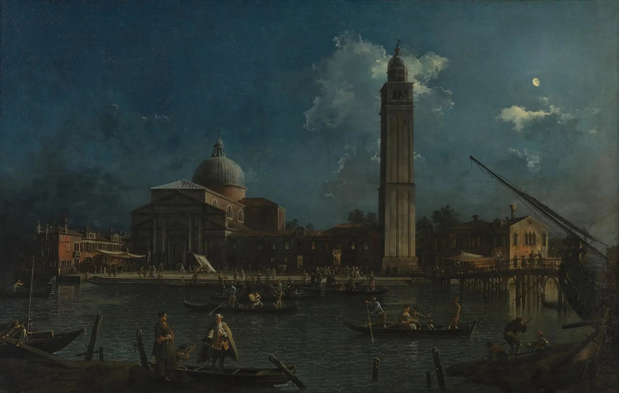 San Pietron linnunlaulu yöllä - Canaletto