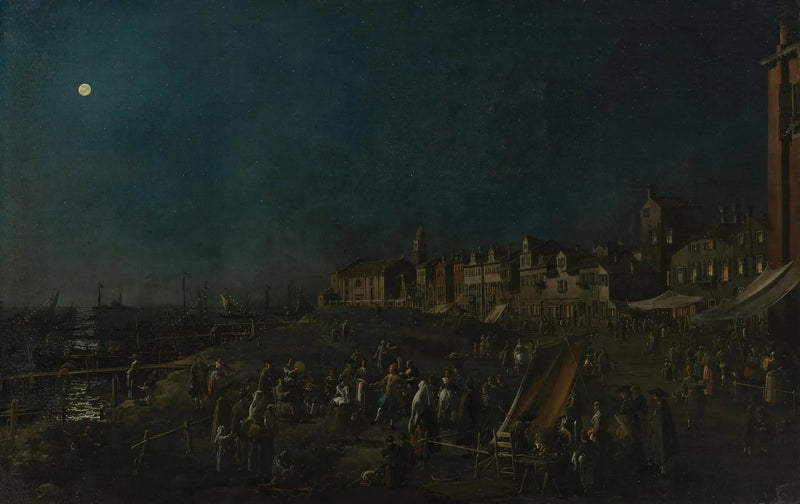 Yövahti Santa Martan rannalla - Canaletto