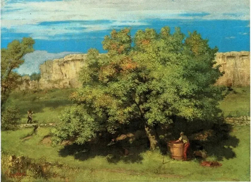 Sadonkorjuu Ornansissa, Roche-du-Montin alla - Gustave Courbet