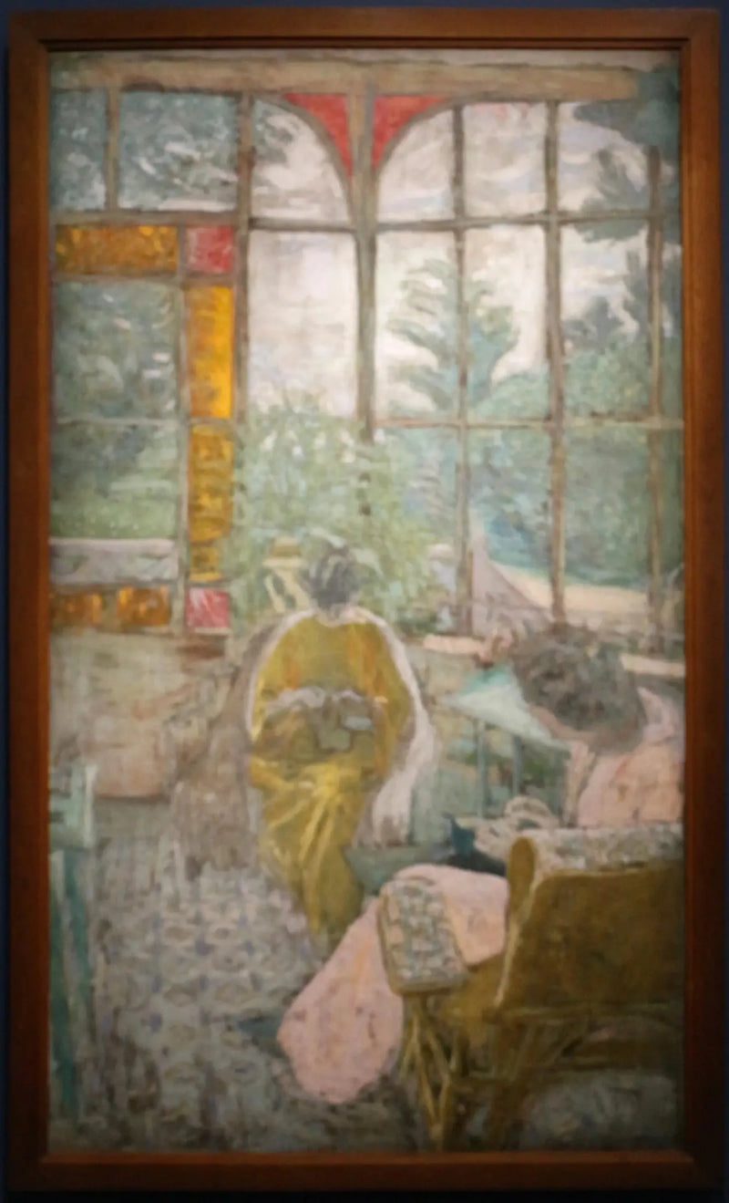 La Veranda du Coadigou Loctudyssä, Marcelle Aron ja Marthe Mellot - Édouard Vuillard
