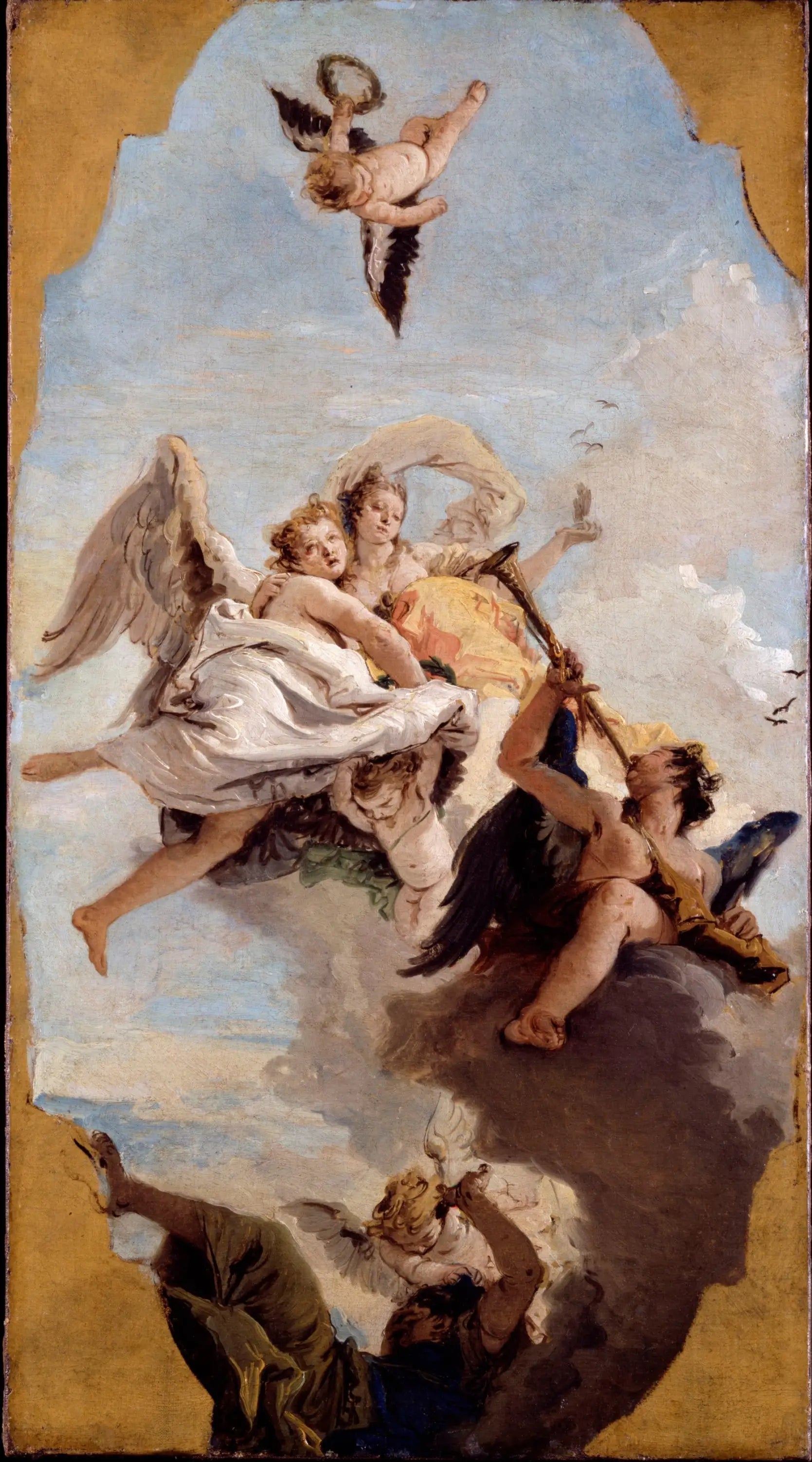 La vertu et la noblesse mettent l’ignorance en fuite - Giovanni Battista Tiepolo - Alpha Reproduction