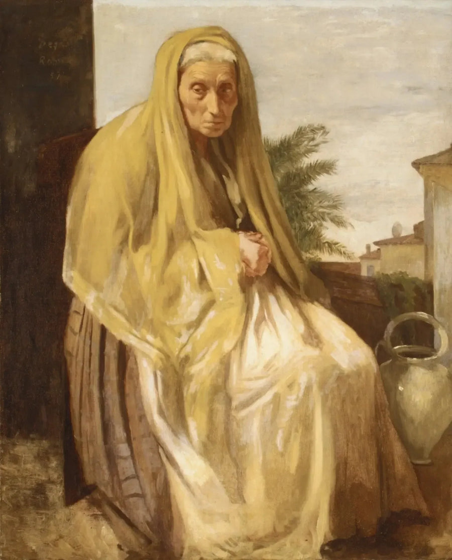 Vanha italialainen nainen - Edgar Degas