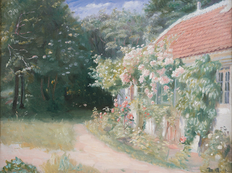 Vanha puutarhatalo - Michael Peter Ancher
