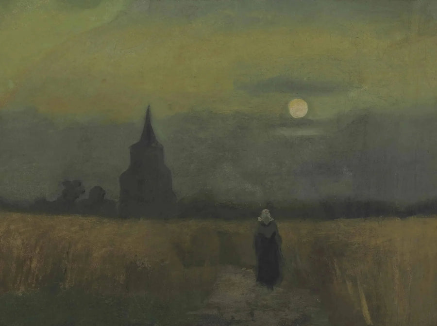 Vanha hautausmaatorni Nuenenissa - Vincent van Gogh