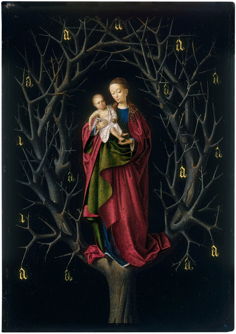 Neitsyt kuivassa puussa - Petrus Christus