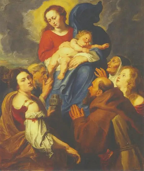 Neitsyt ja lapsi viiden pyhimyksen kanssa - Antoine van Dyck