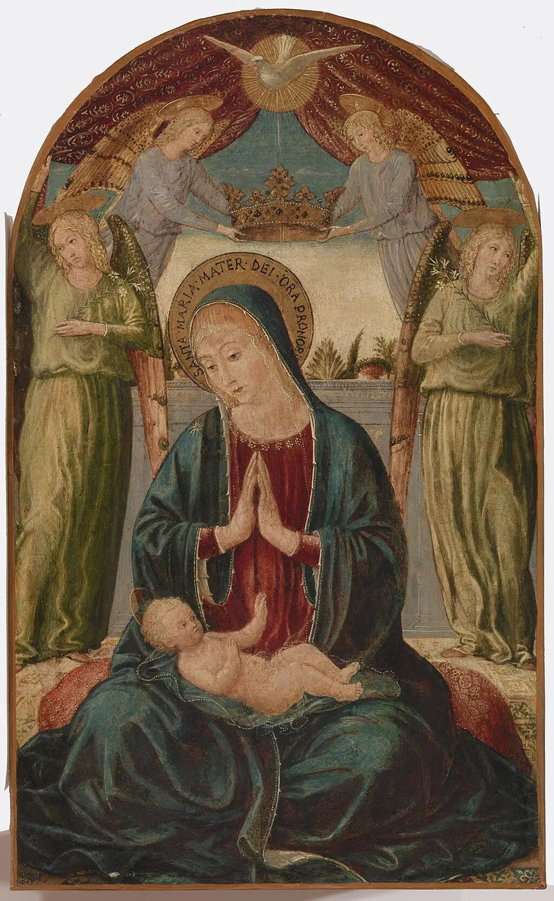 Neitsyt ja lapsi enkeleiden kanssa - Benozzo Gozzoli