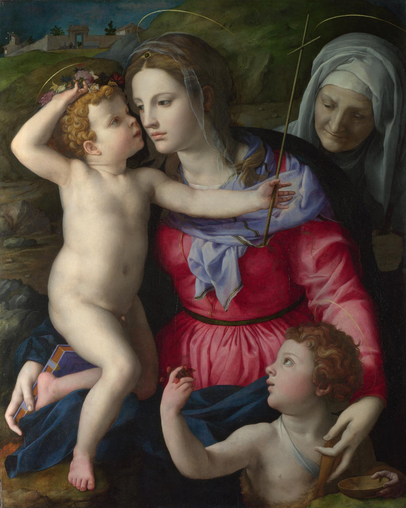 Neitsyt ja lapsi pyhimyksillä - Bronzino