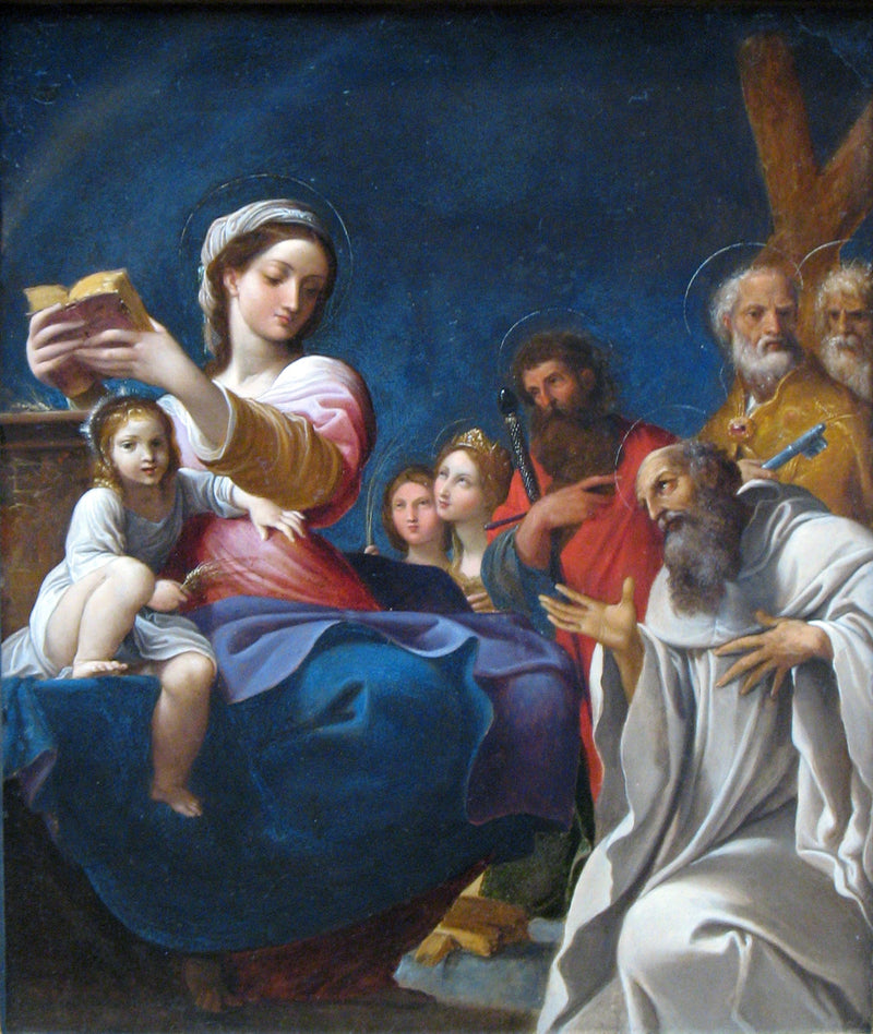 Neitsyt ja lapsi pyhien kanssa - Ludovico Carracci