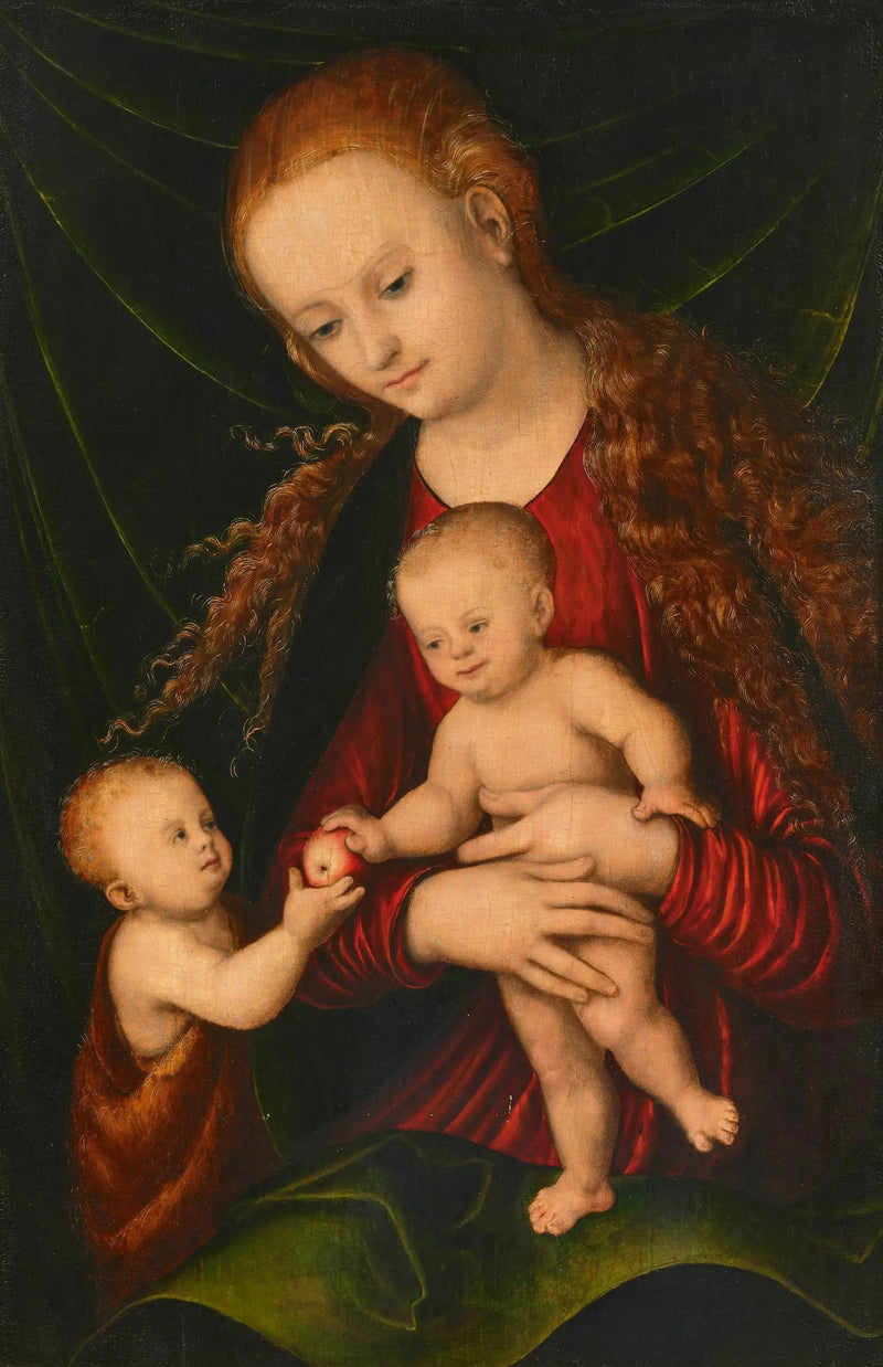 Neitsyt ja lapsi Pyhän Johannes kanssa - Lucas Cranach vanhempi