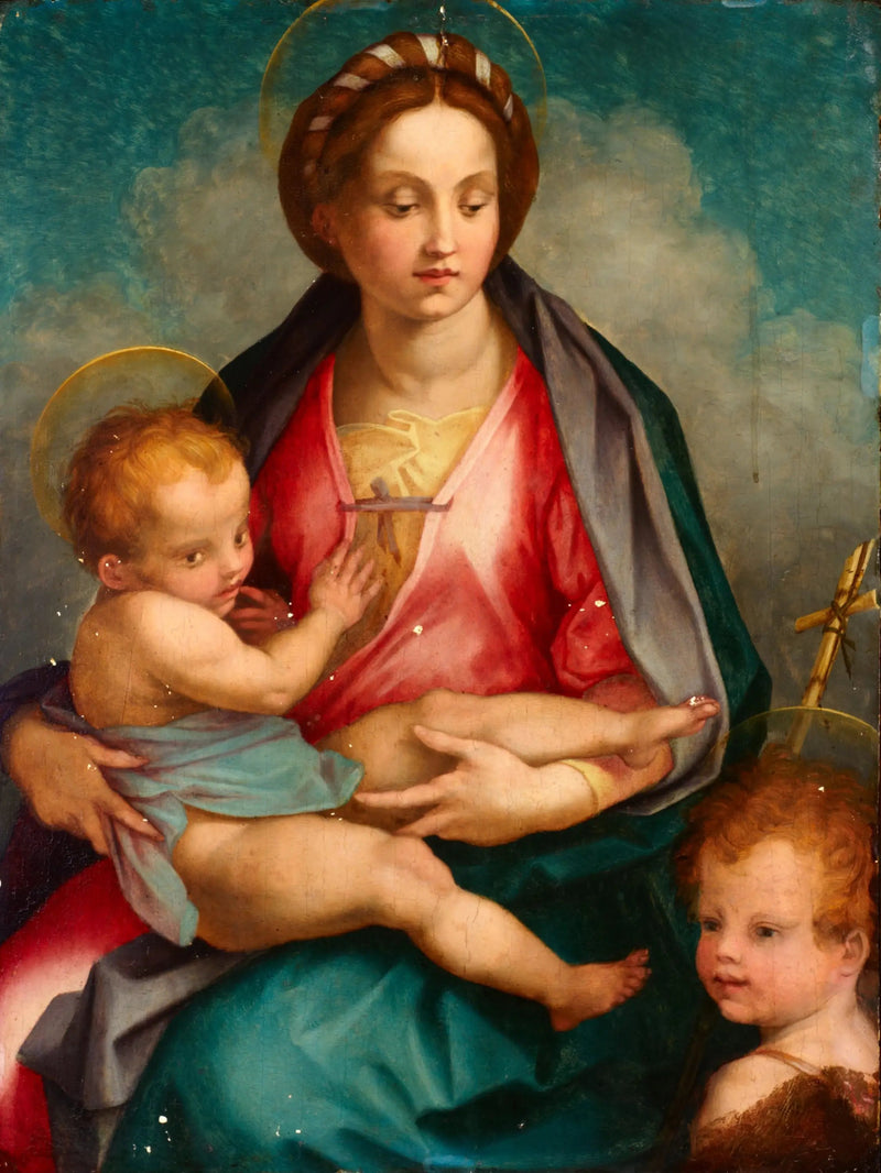 Neitsyt ja lapsi pyhimys Johannes kanssa - Andrea del Sarto