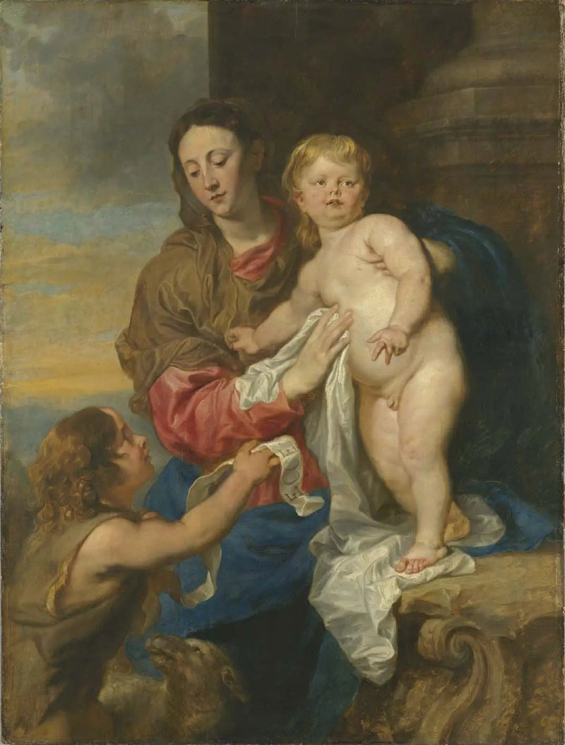 Neitsyt ja lapsi pyhän Johannes kanssa - Antoine van Dyck