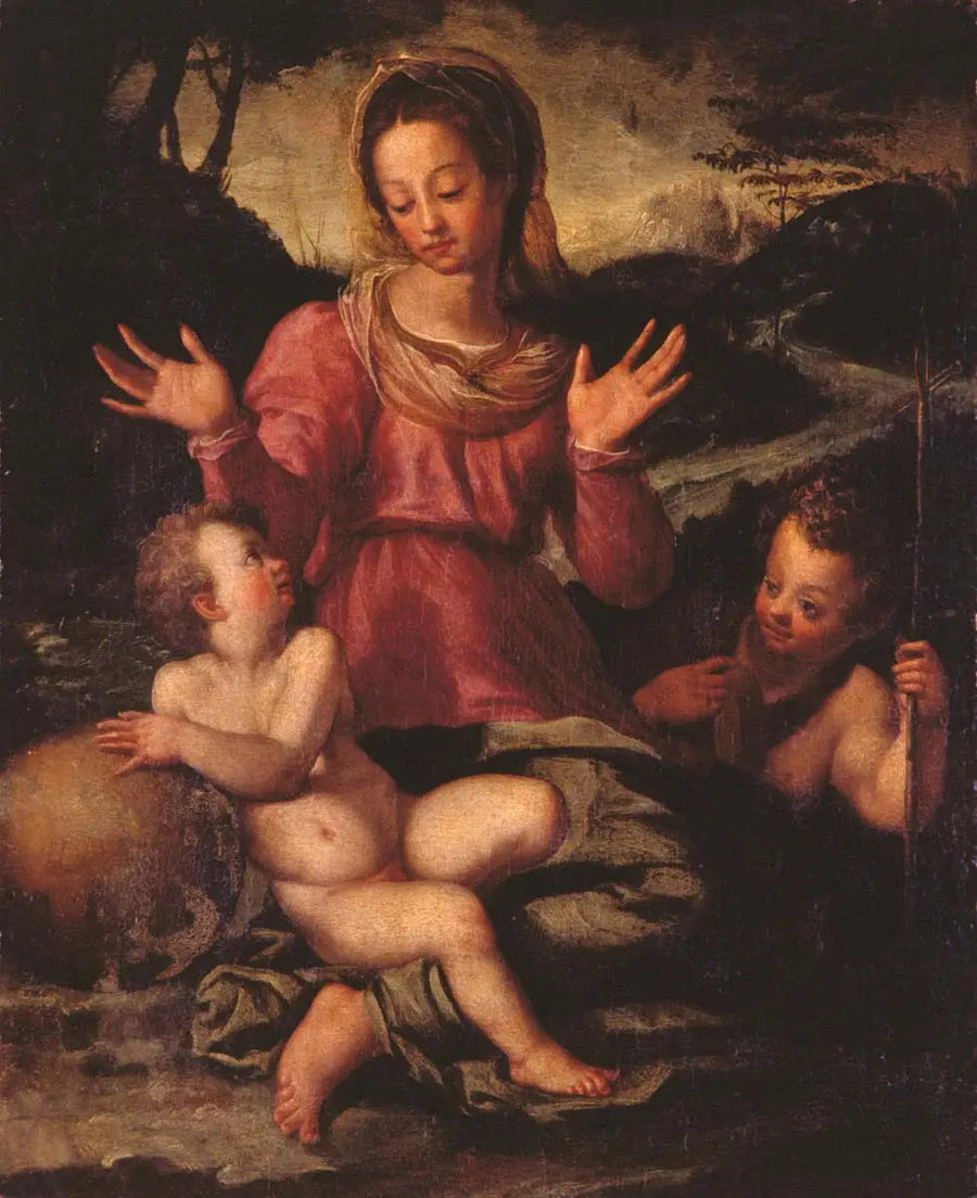 Neitsyt ja lapsi pyhimys Johannes Kastajan kanssa - Andrea del Sarto