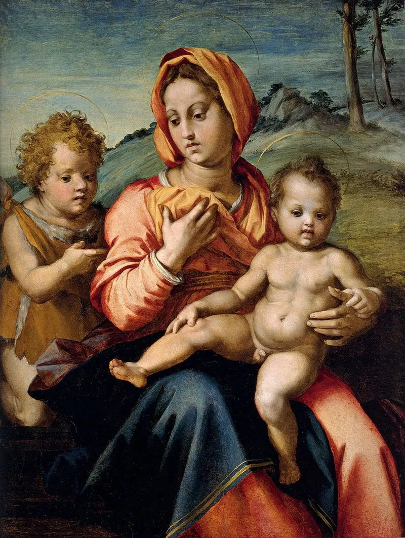 Neitsyt ja lapsi Pyhän Johanneksen kanssa - Andrea del Sarto