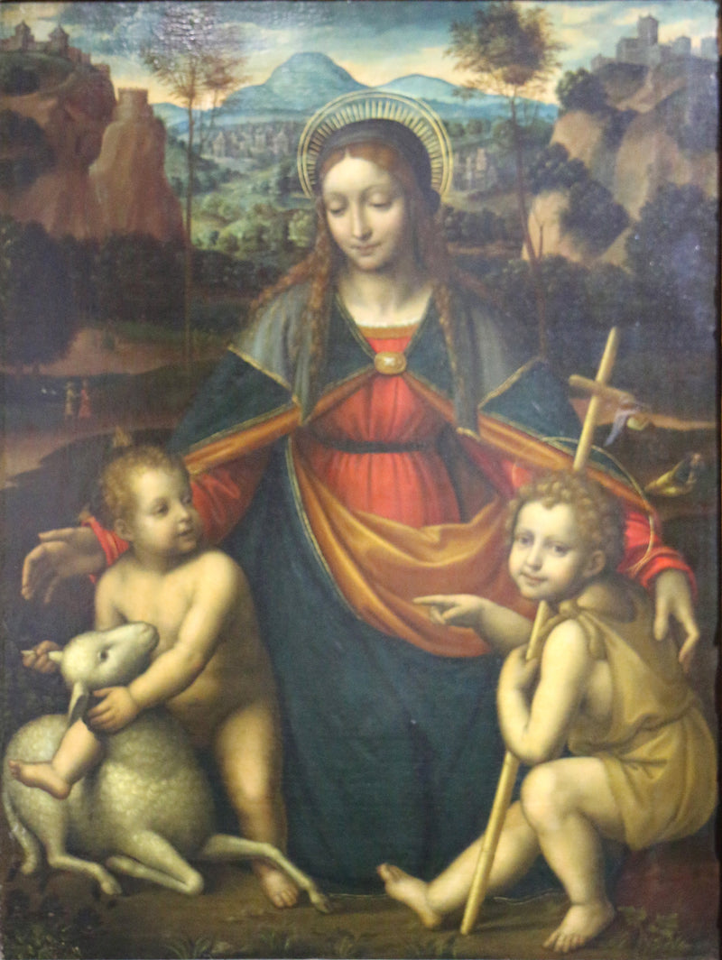 Neitsyt ja lapsi Pyhän Johannes Kastajan kanssa - Bernardino Luini