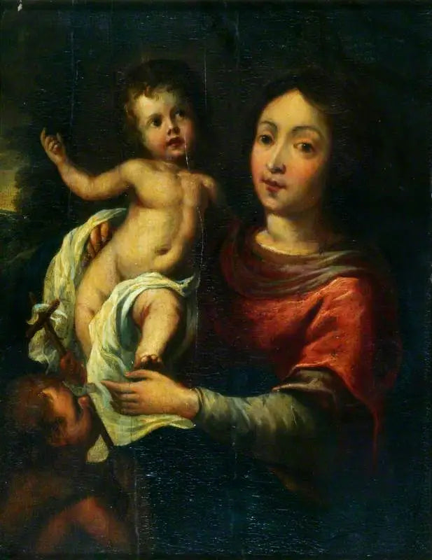 Neitsyt ja lapsi pyhimys Johannes kanssa - Bartolomé Esteban Murillo